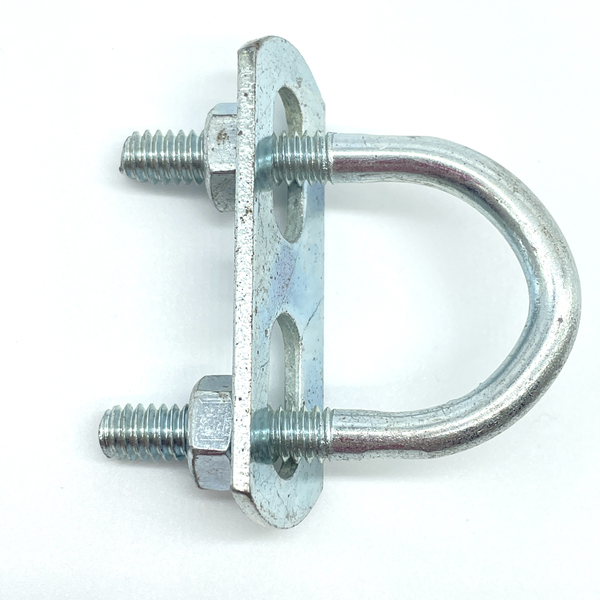 327 U BOLT WITH 2 HEX NUTS ZINC PLATED - FITS 2" PIPE