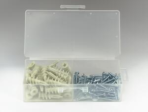 NYLON ZIP IT ANCHOR KIT (50 ANCHORS & SCREWS)