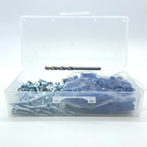 ANCHOR KIT - 10 X 1 FLAT HEAD PHILLIP PLASTIC ANCHOR KIT (100 SCREWS & ANCHORS)