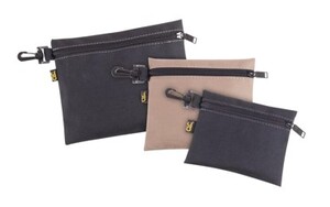 2 ZIPPER BAGS BLACK KHAKI 24 PER CASE
